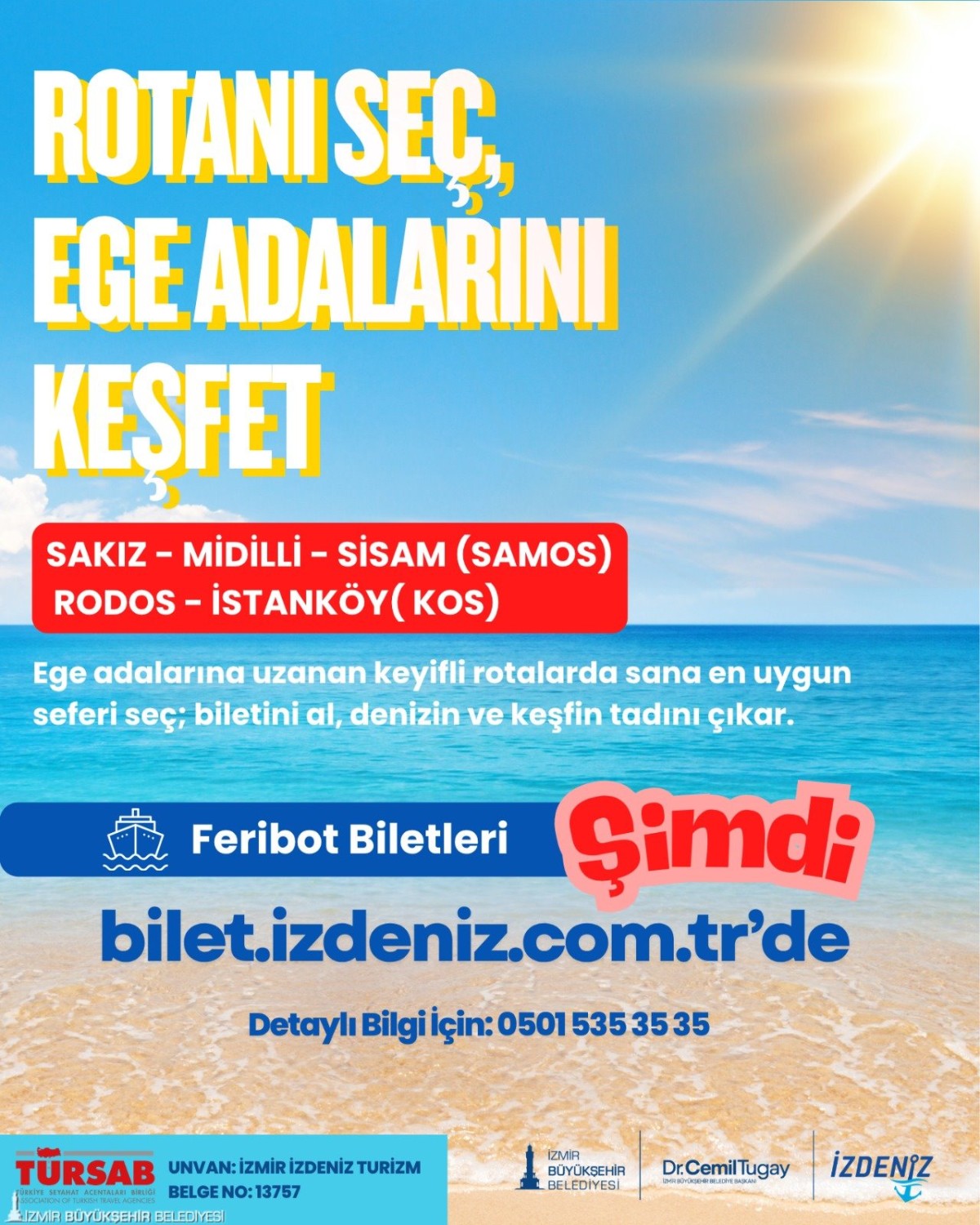 İZDENİZ’den Ege adalarına online feribot bileti kolaylığı