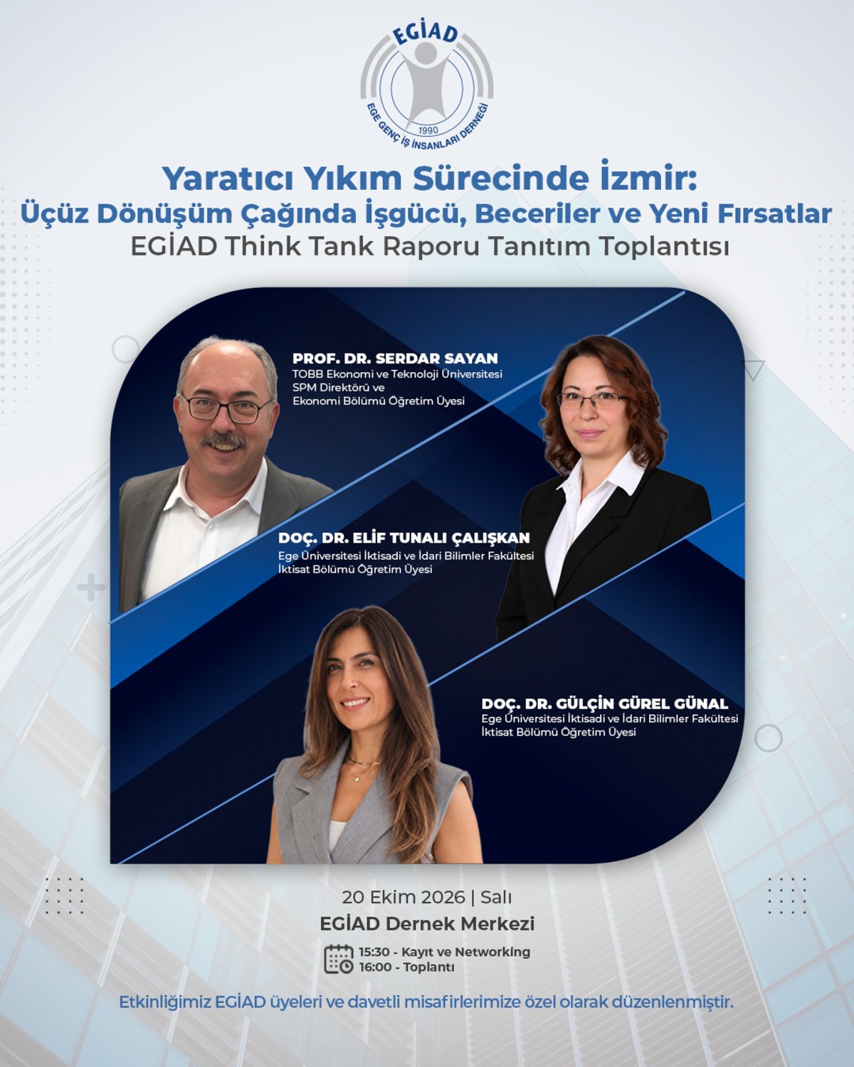 EGİAD'dan İzmir'in İstihdam ve Rekabet Geleceğine Işık Tutan Araştırma